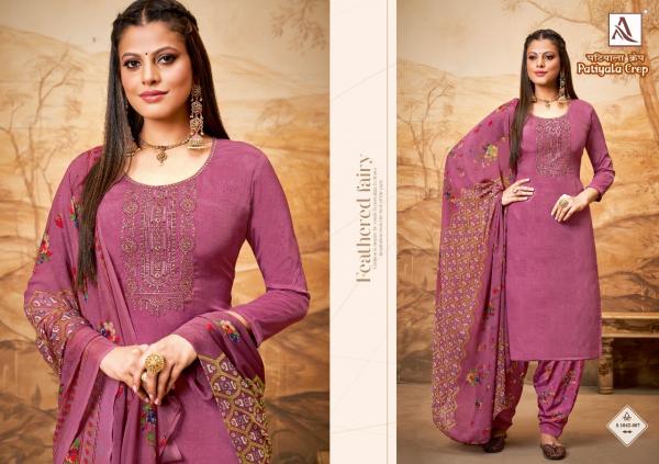 Alok Patiyala Crep Festive Wear Designer Dress Material